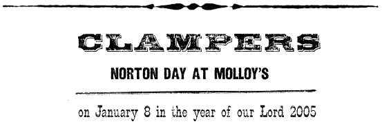 Clamper day at Molloy's, Jan 8, 2005